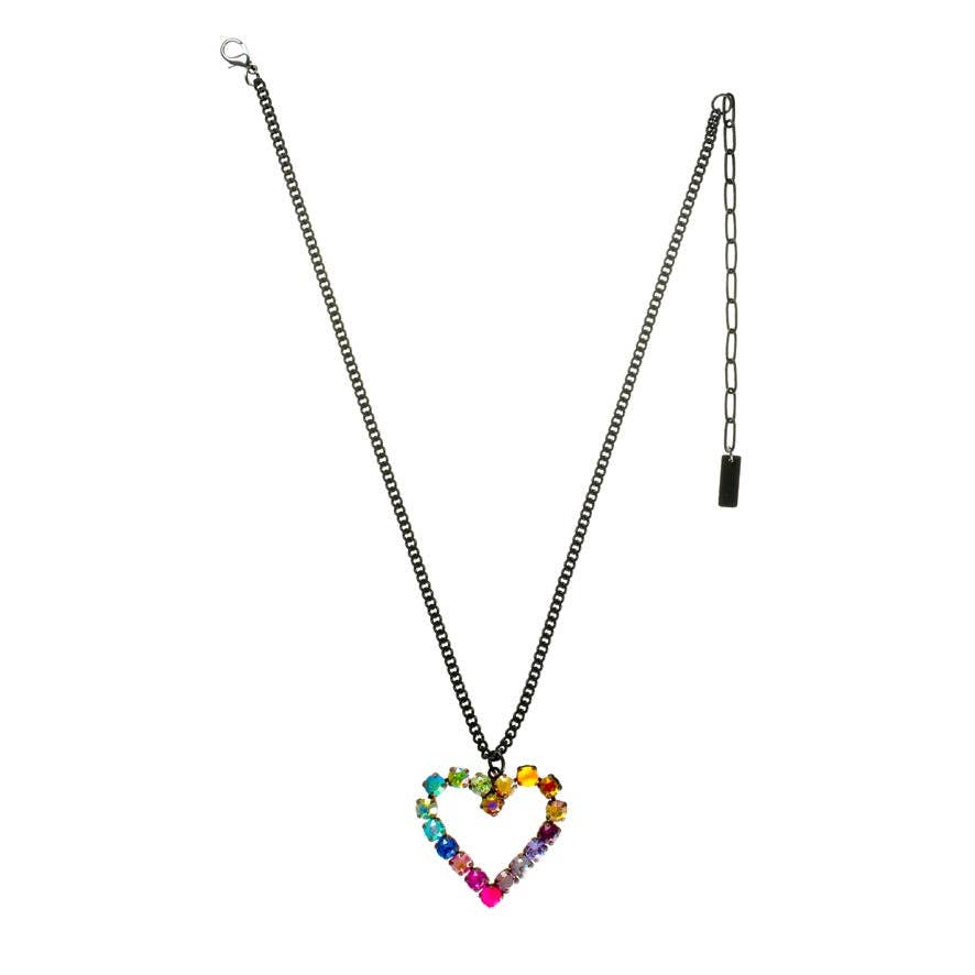 Tova Mini Heart POP Necklace in Smutt Watermelon