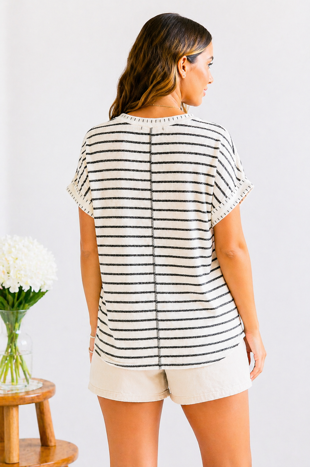 Haptics Everyday Ease Striped Tee