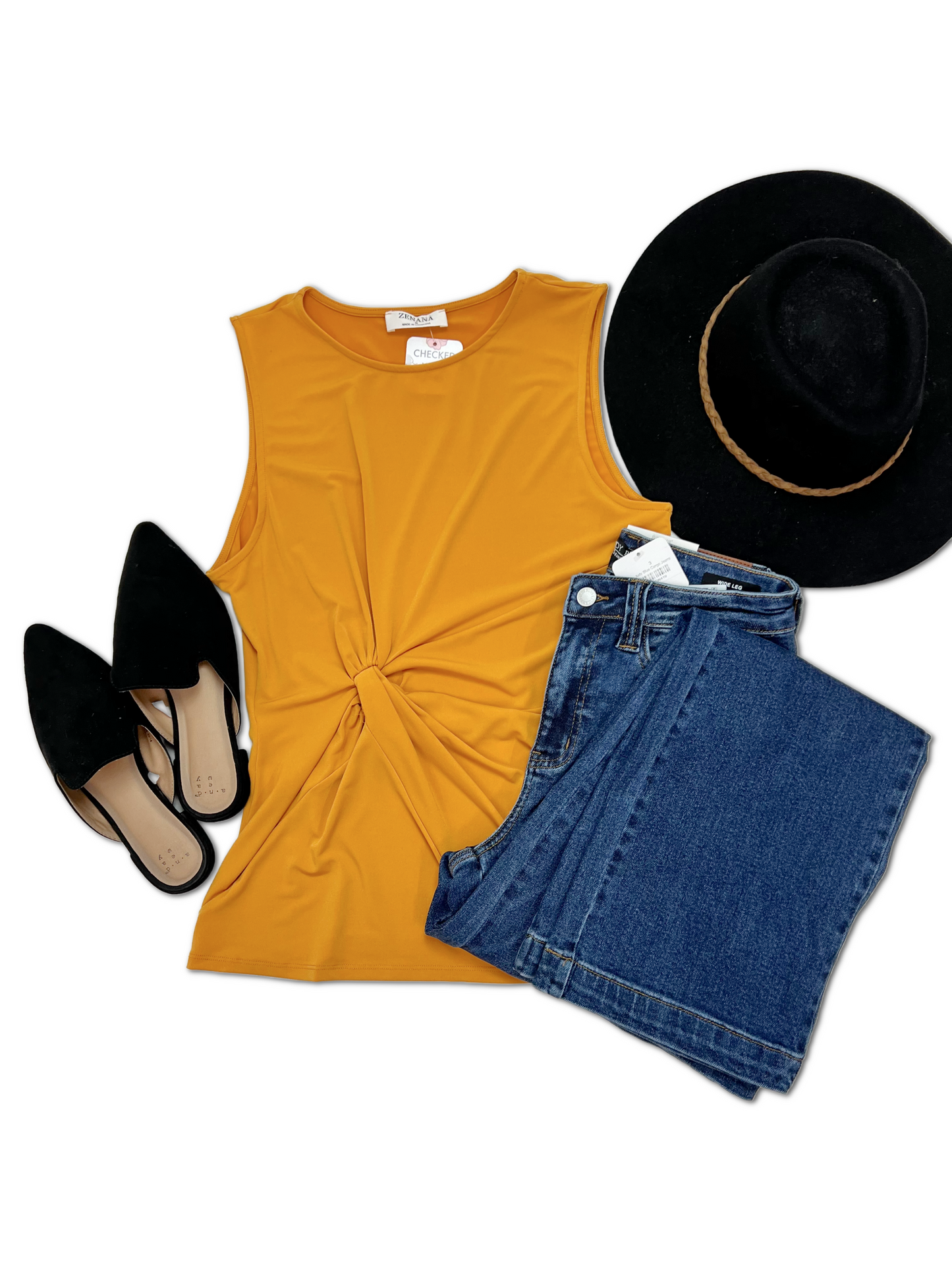 Zenana Just Let Me Adore You - Sleeveless Top