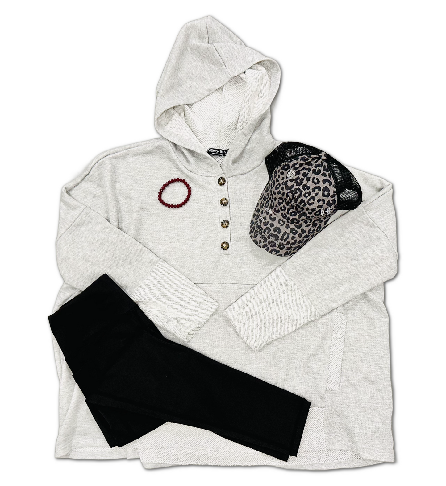 Heimish Lazy Day Hoodie - Heathered Grey