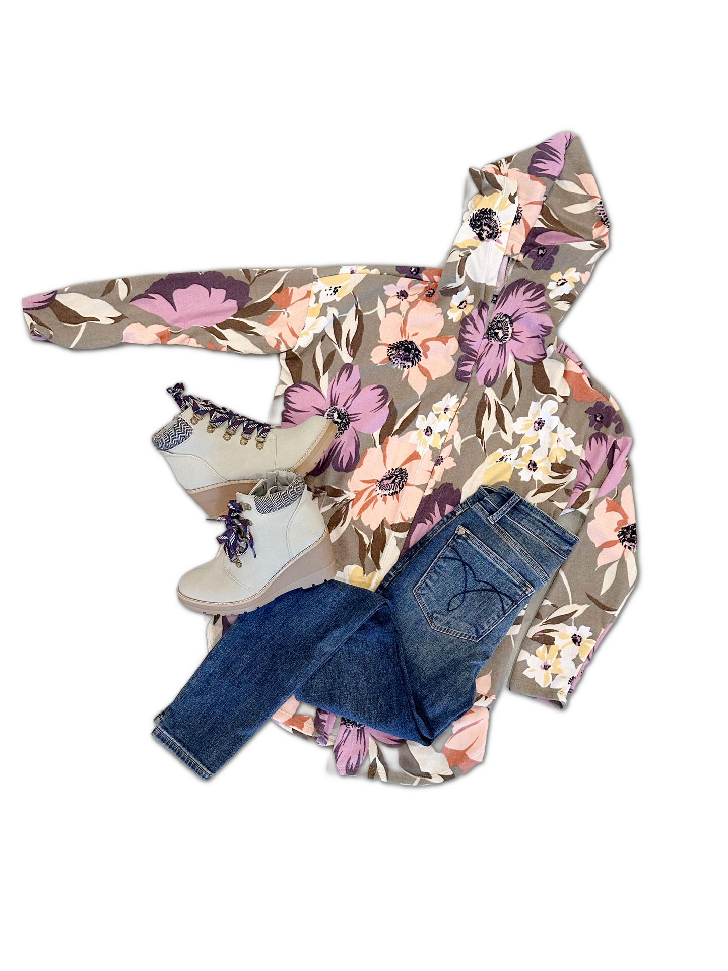 Heimish Pop Of Floral - Cardigan