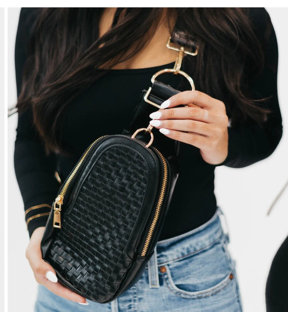Pretty Simple Waverly Woven Sling Bag