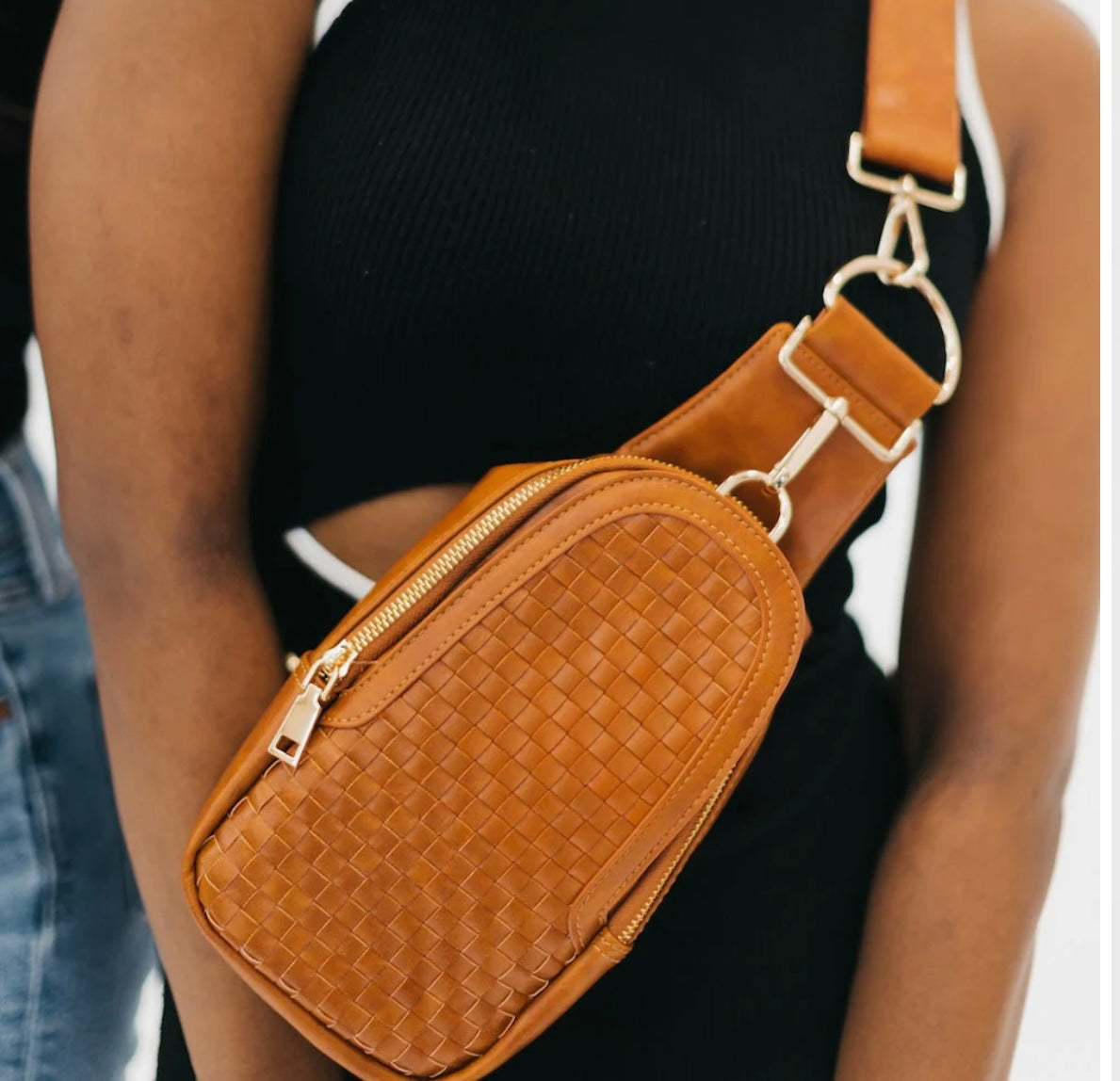 Pretty Simple Waverly Woven Sling Bag
