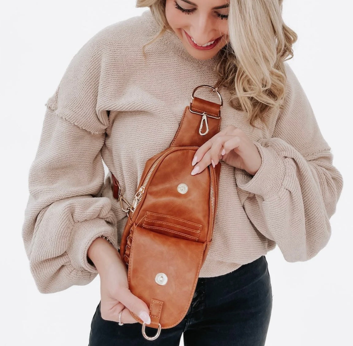 Pretty Simple Waverly Woven Sling Bag