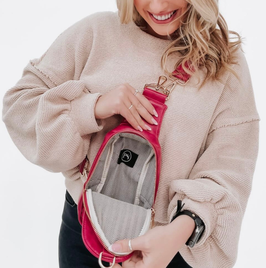 Pretty Simple Waverly Woven Sling Bag