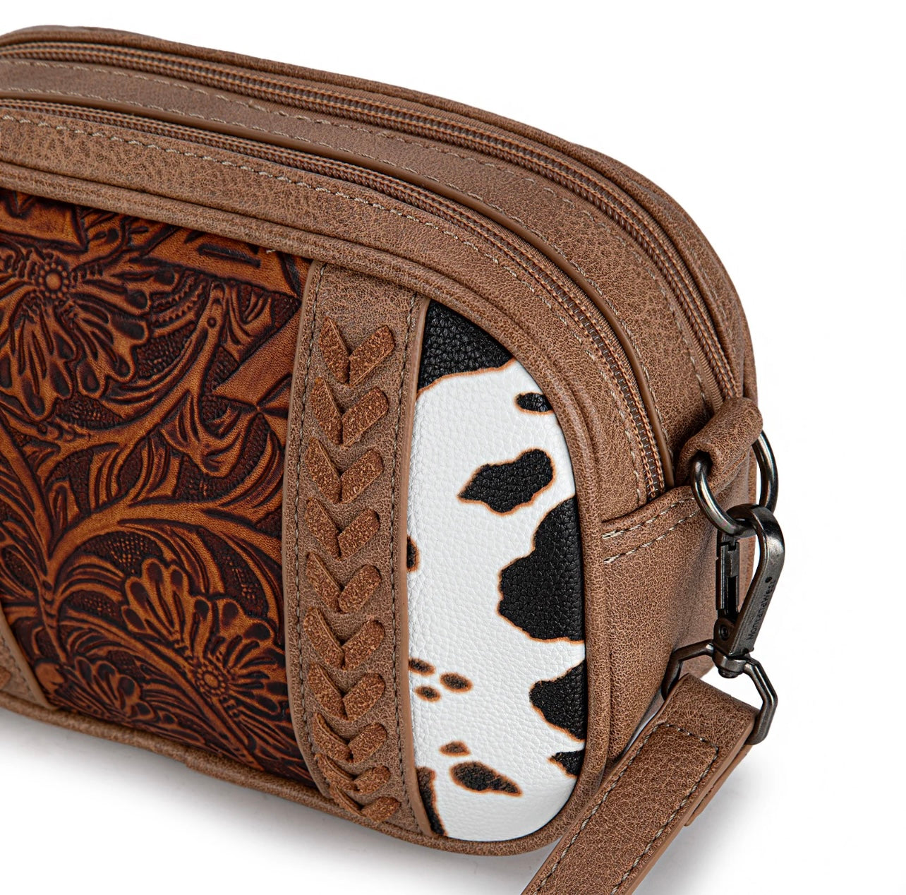 Montana West Tooled Collection Crossbody - Brown