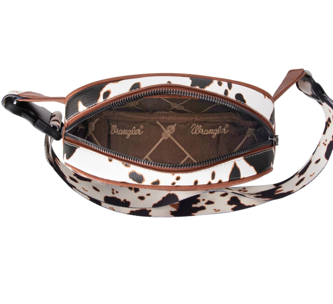 Wrangler Cow Print Belt-Bag - Brown