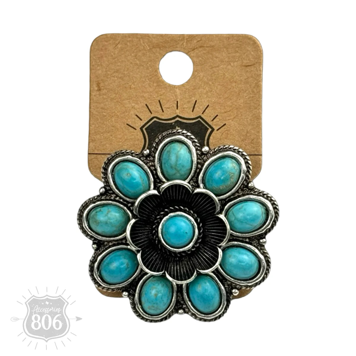 Accessories 806 Western flower shape ring