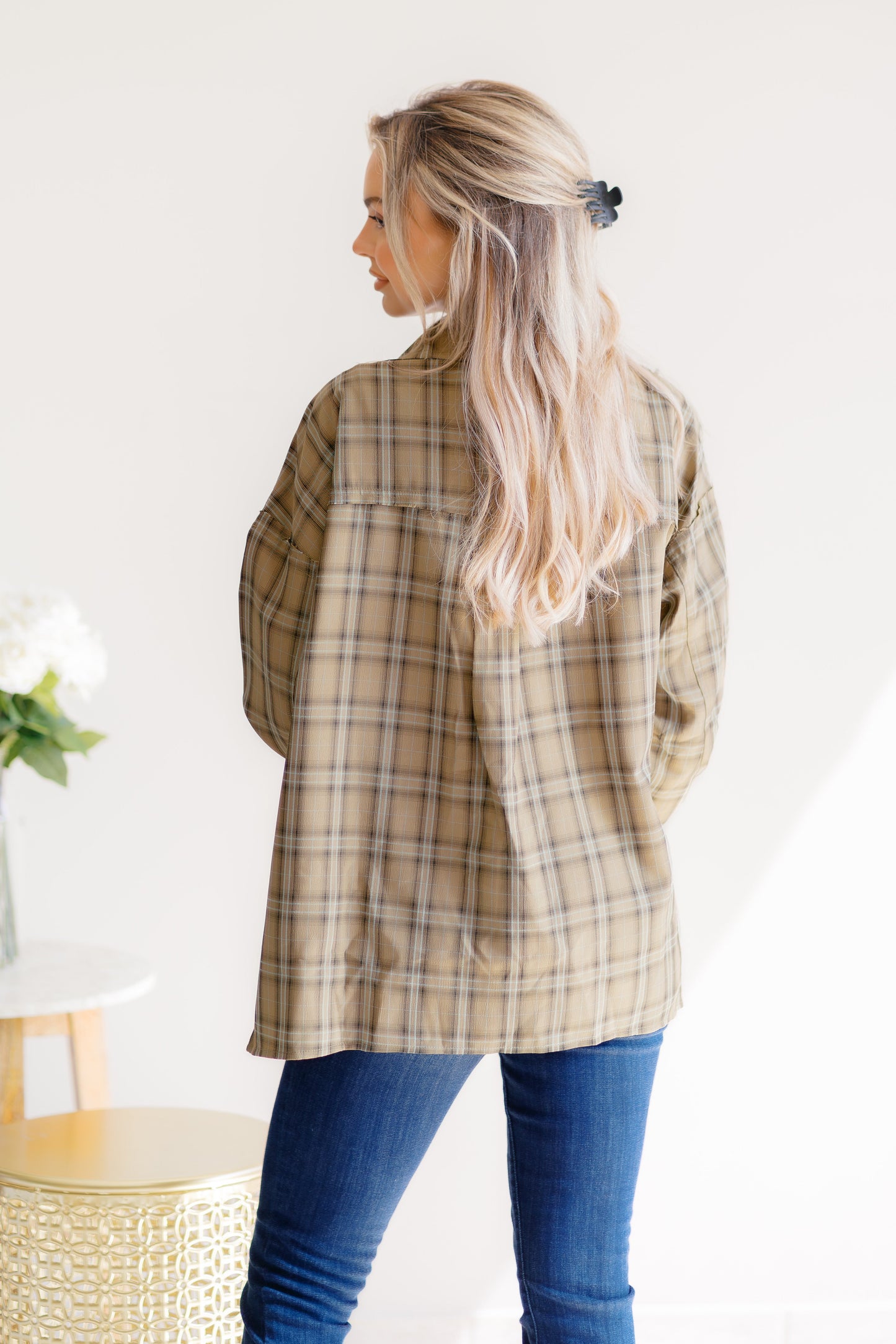 Pumpkin Pathways button down shirt