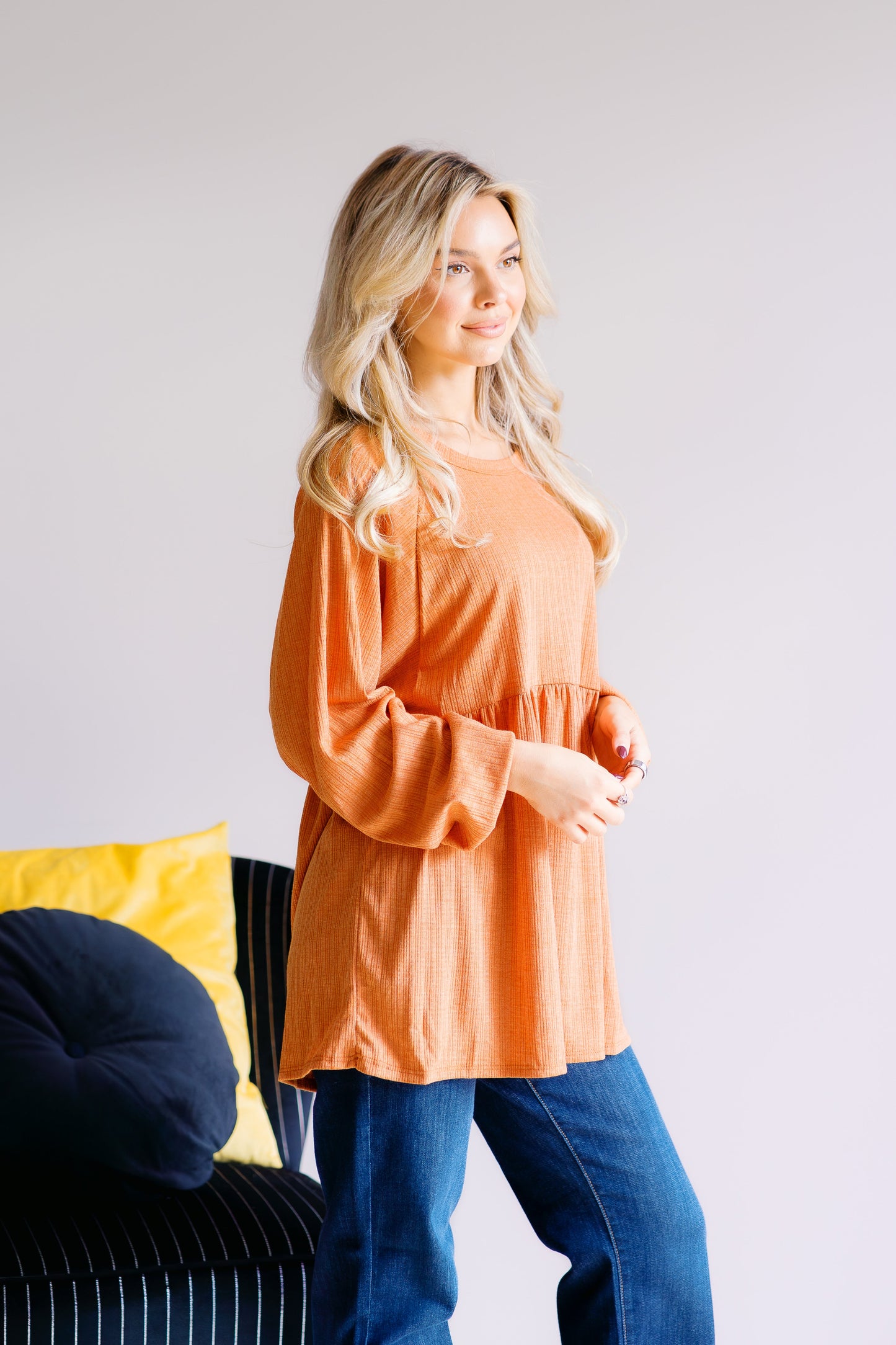 Heimish Pumpkin Charm Peplum