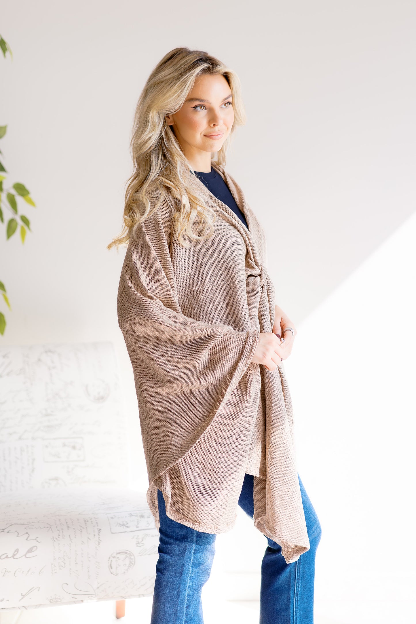 Dear Scarlett Latte Luxe Poncho