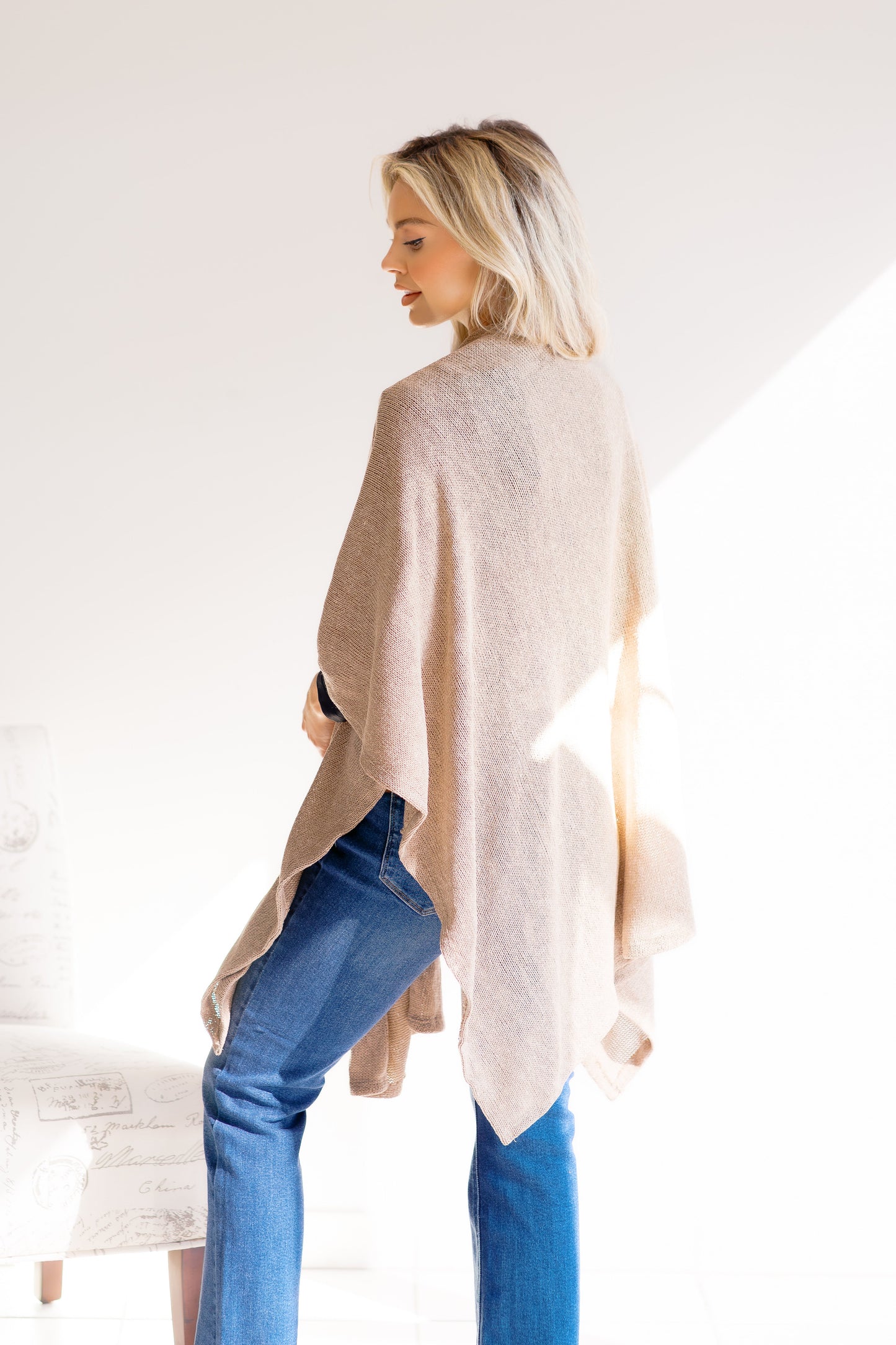 Dear Scarlett Latte Luxe Poncho