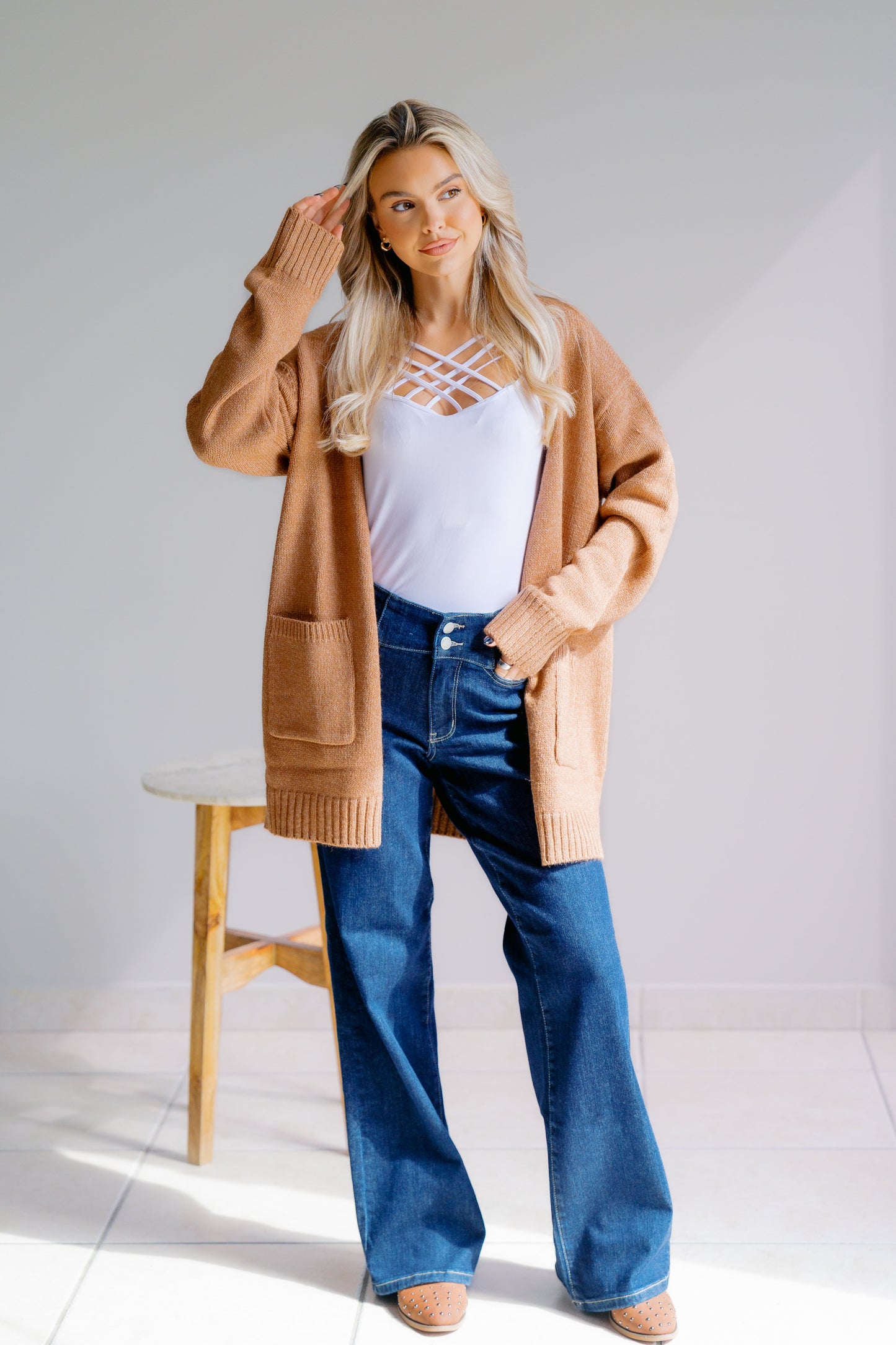 Zenana Golden Dusk Cardigan
