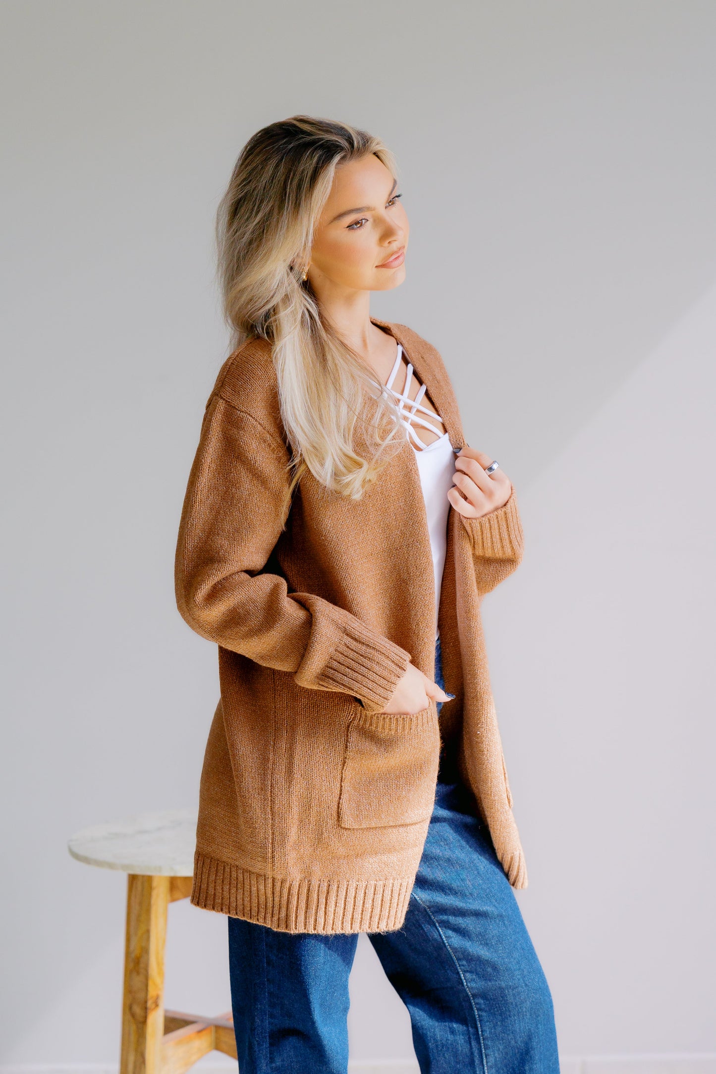 Zenana Golden Dusk Cardigan