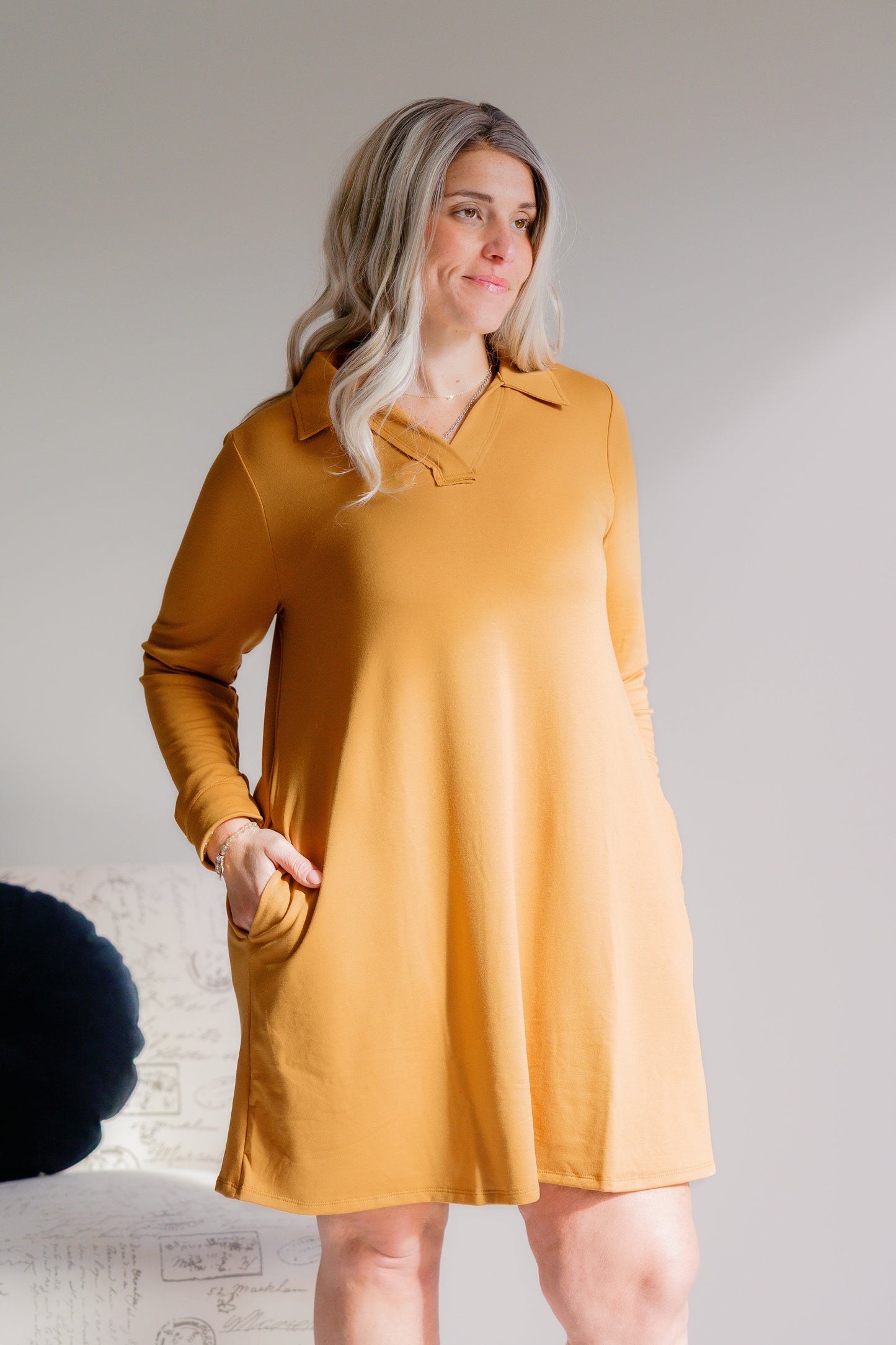 Dear Scarlett Golden Bloom Dress