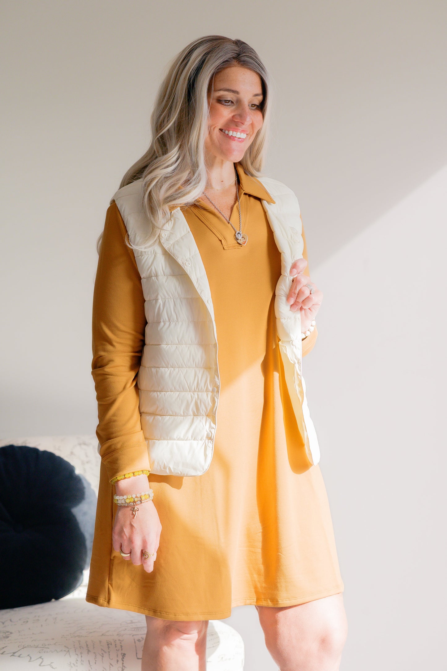 Dear Scarlett Golden Bloom Dress