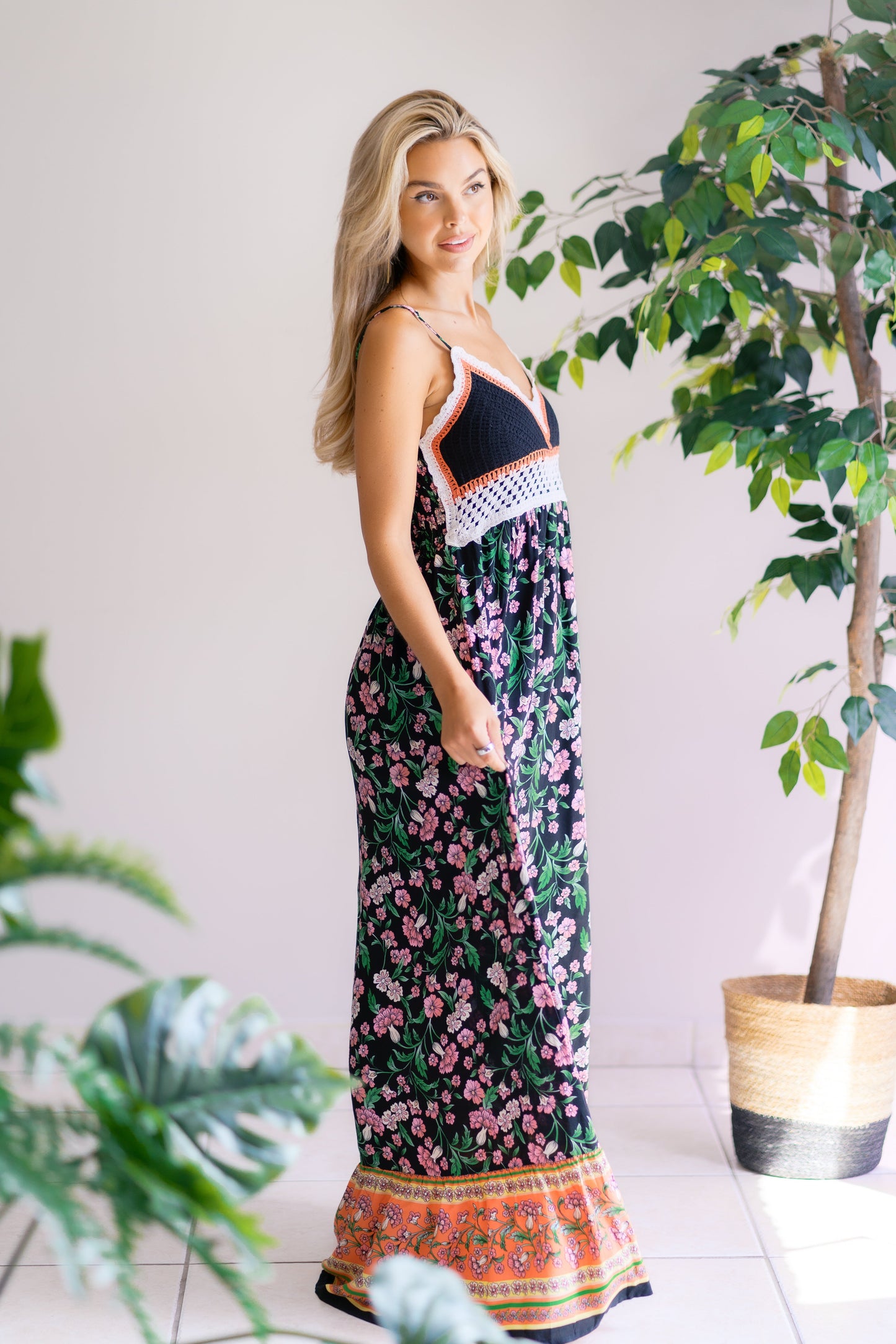 White Birch Sunset Serenade Maxi