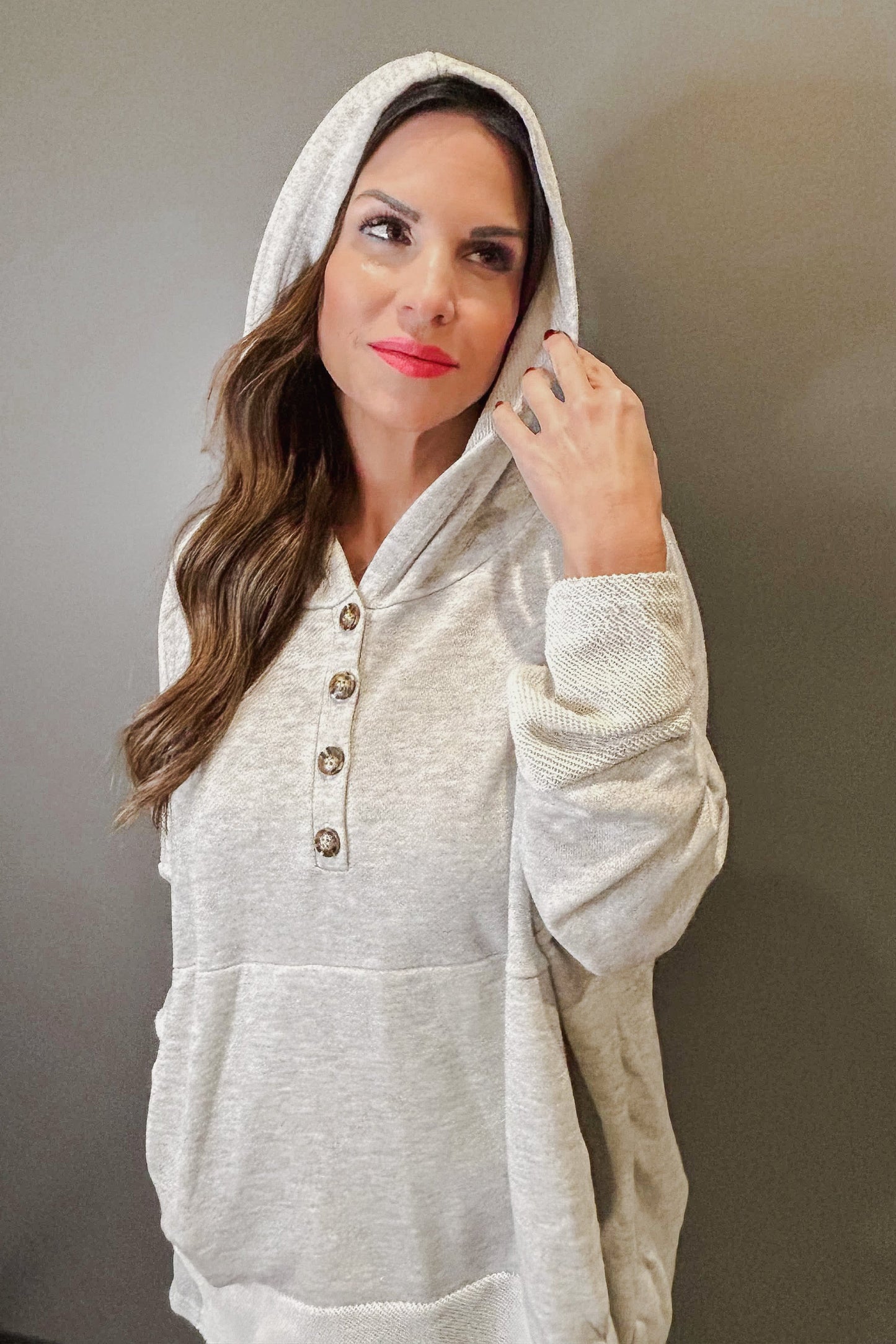 Heimish Lazy Day Hoodie - Heathered Grey