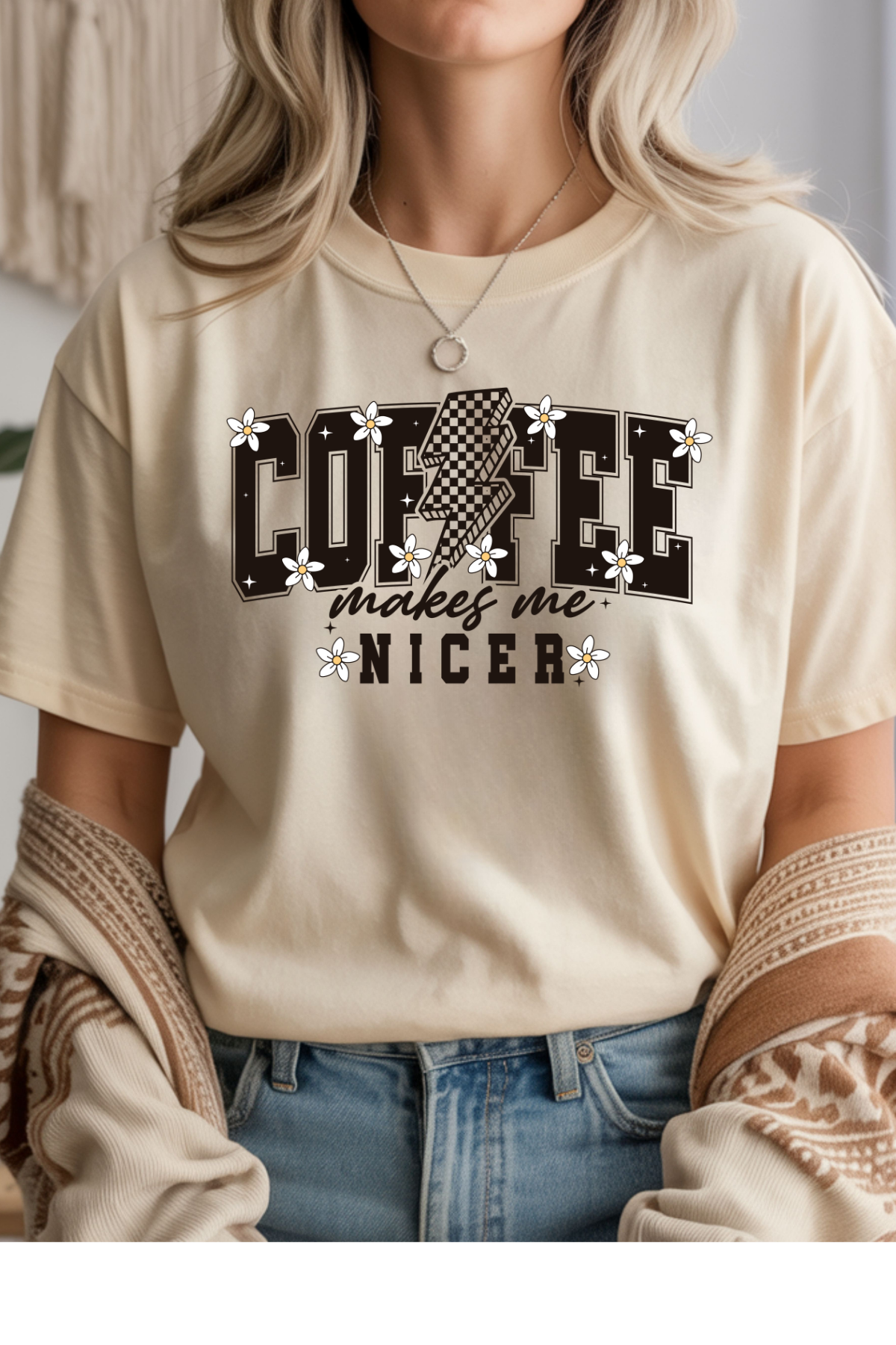 Coffee Makes Me Nicer Graphic Tee