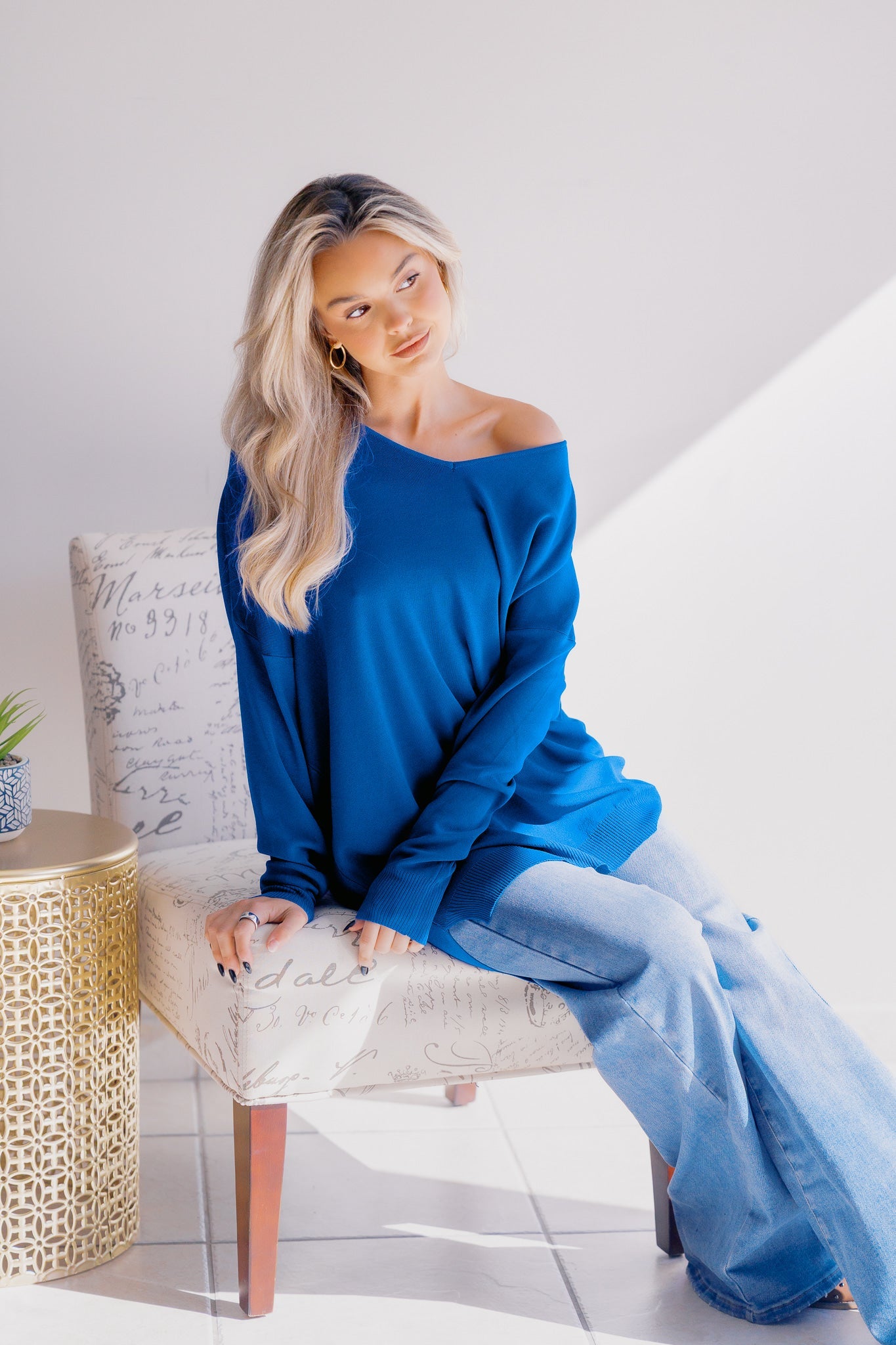 Sweet Lovely Royal Tide Sweater