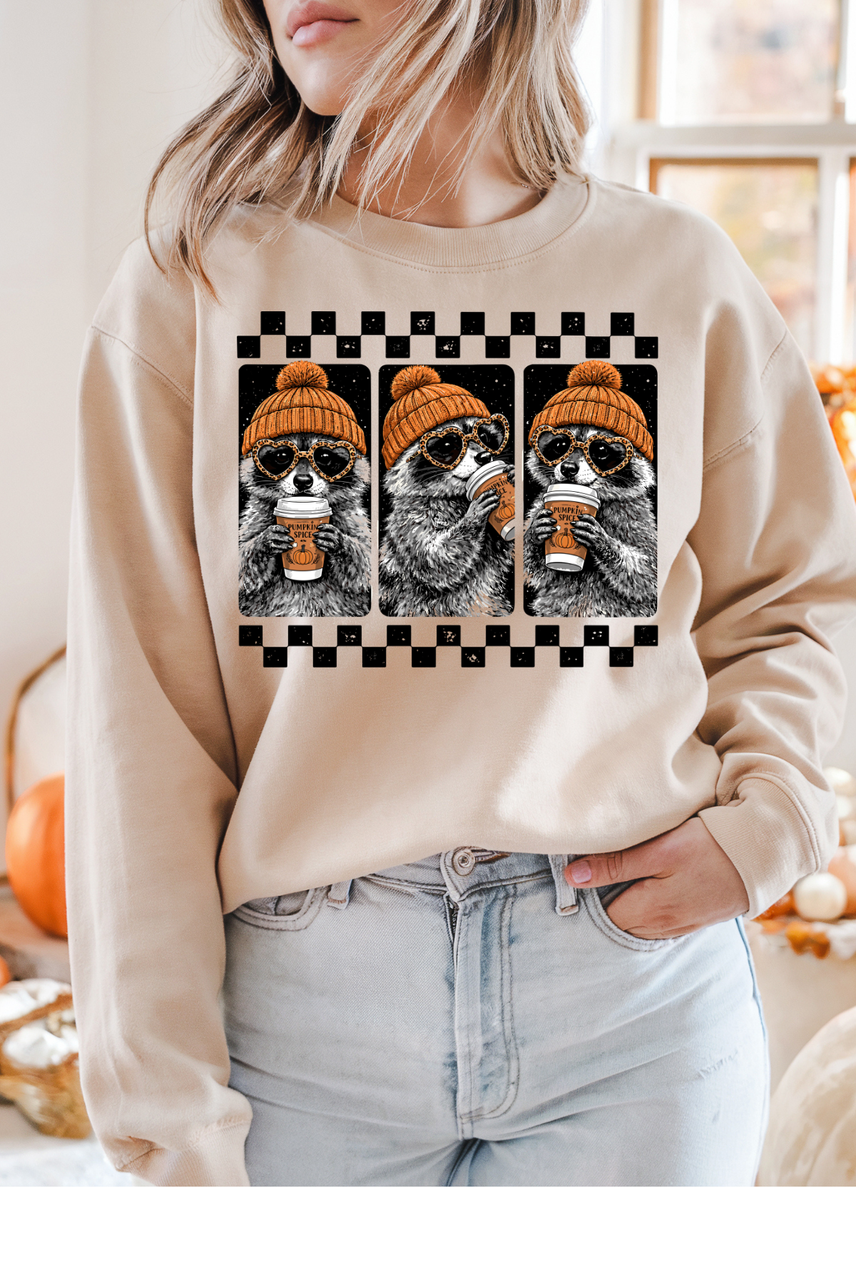 Fall Racoon Graphic Tee