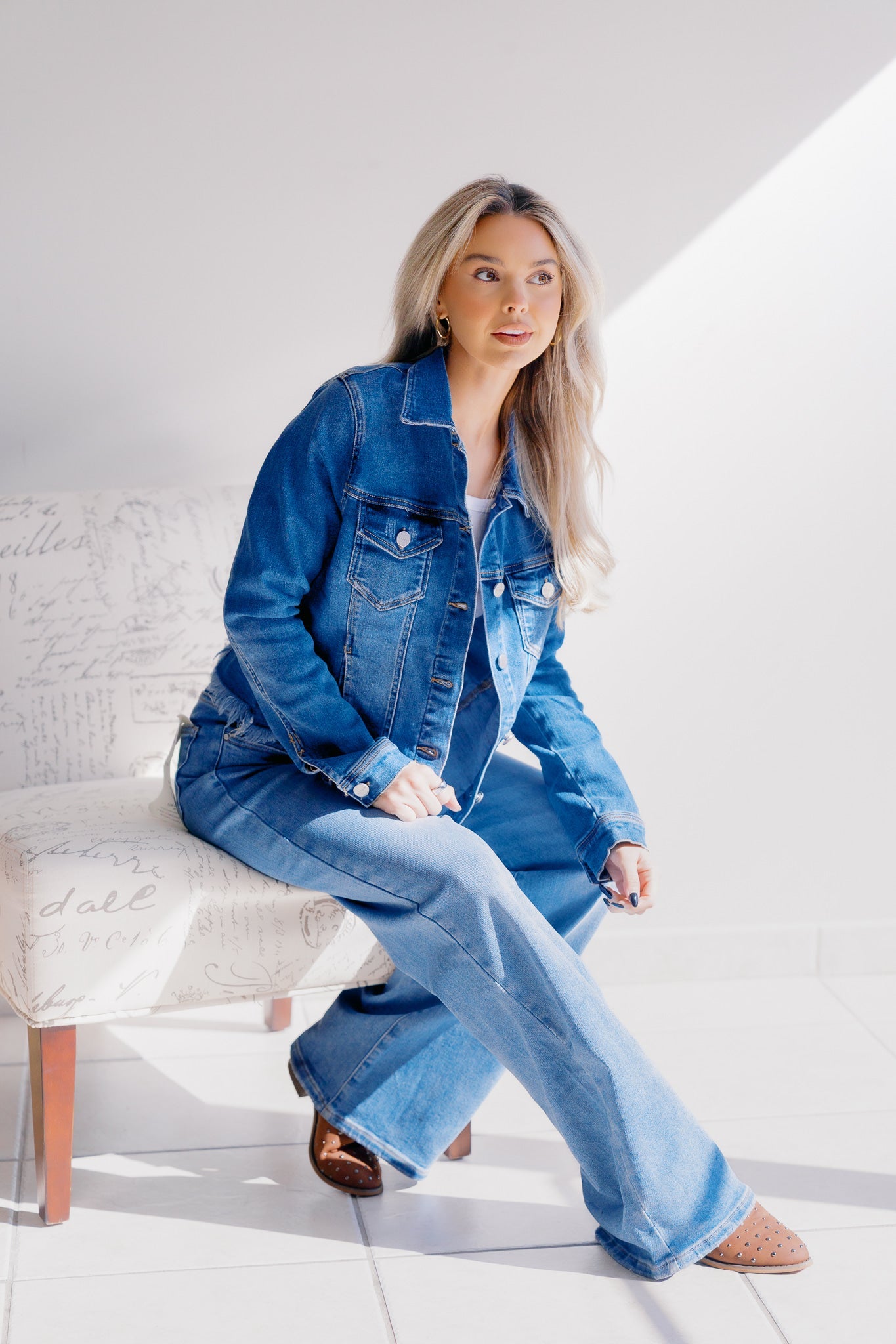 Risen Sea Spray Frayed Jacket