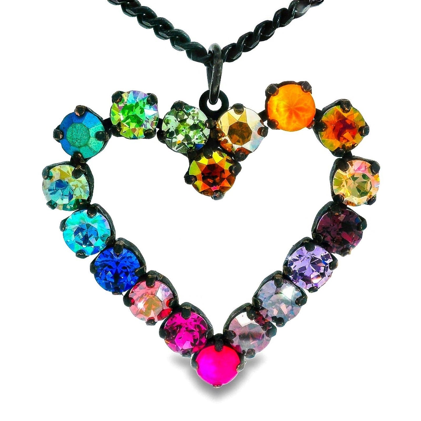 Tova Mini Heart POP Necklace in Smutt Watermelon