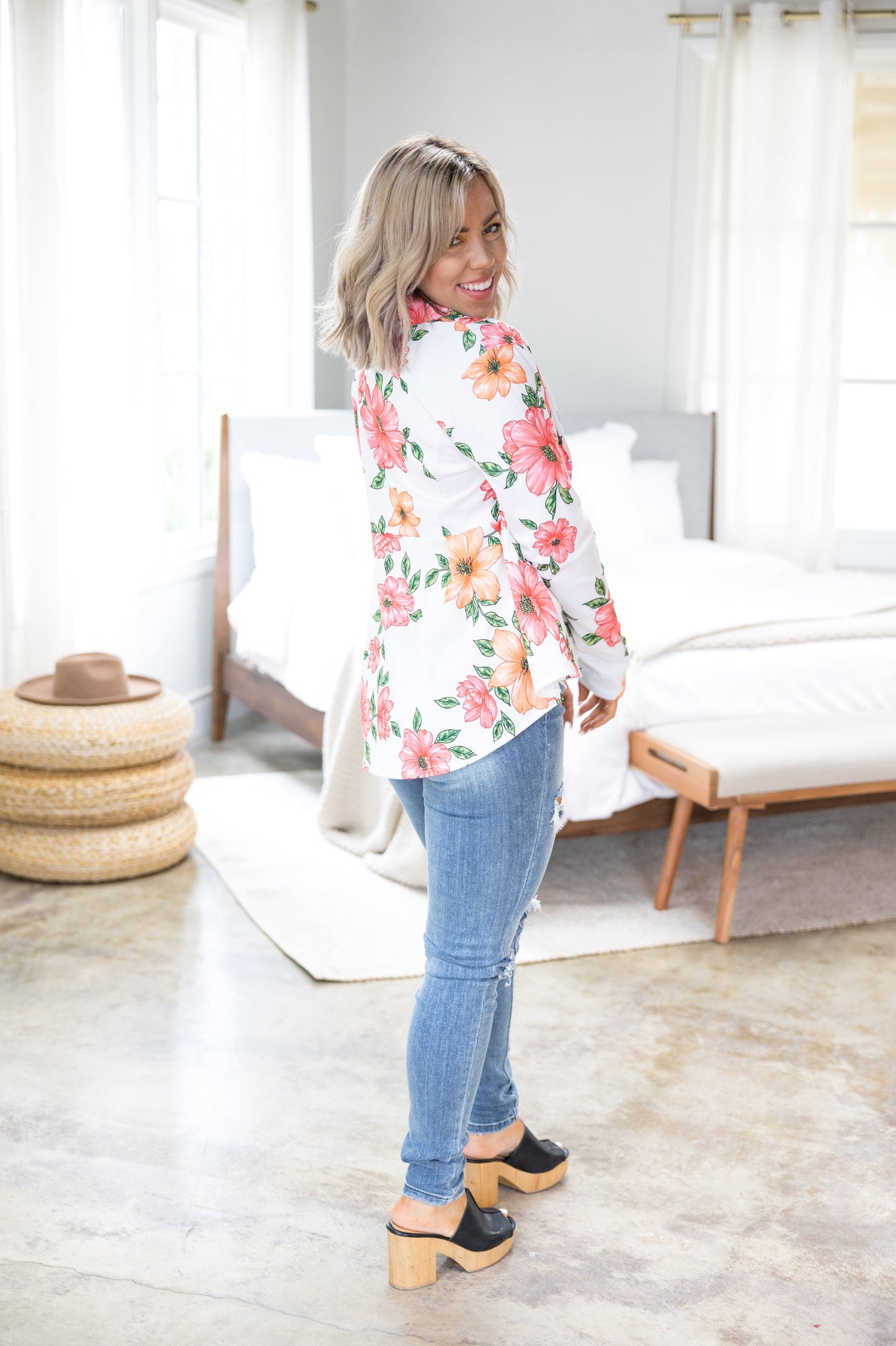 Heimish Cheerful Floral Blazer