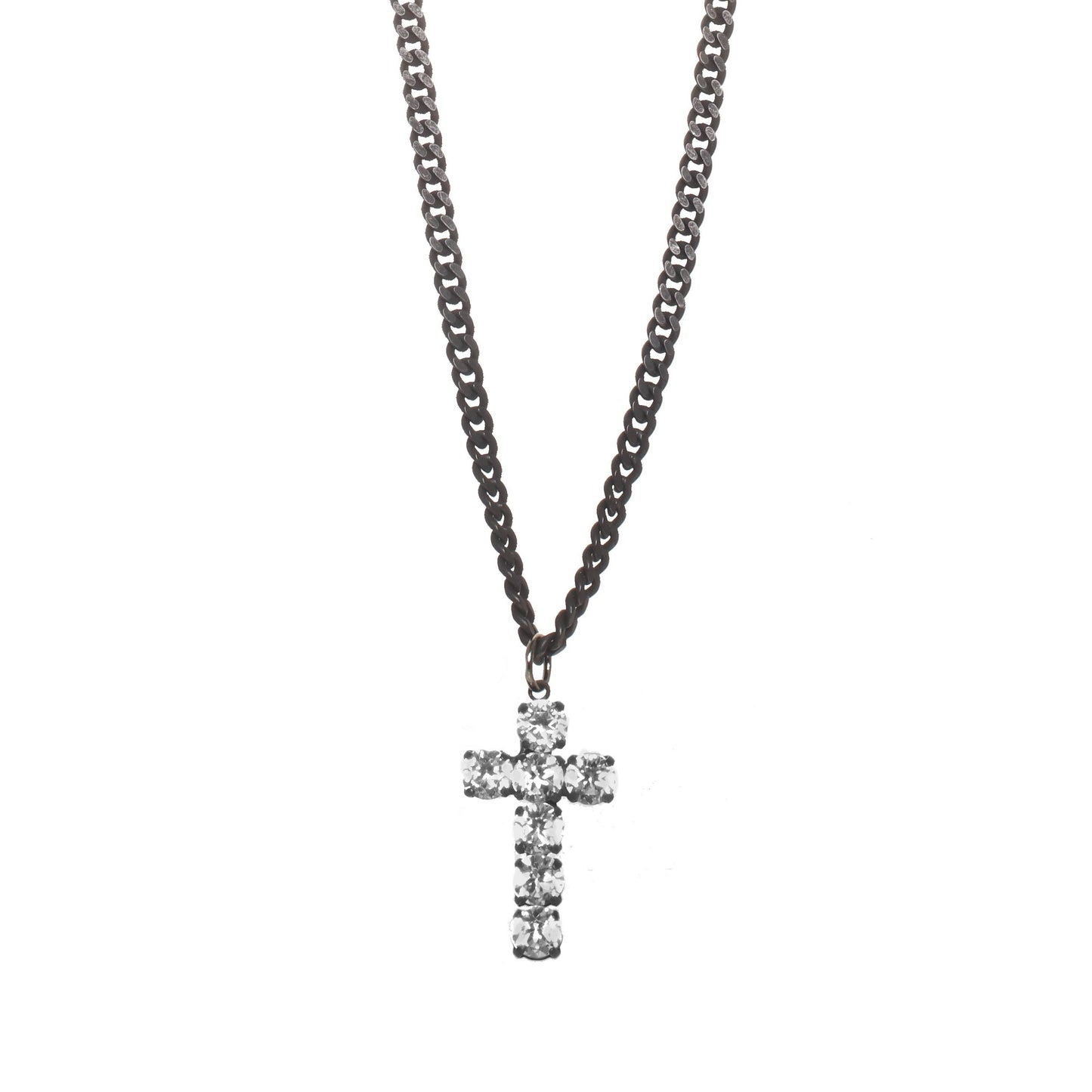 Tova Cross in Smutt Necklace