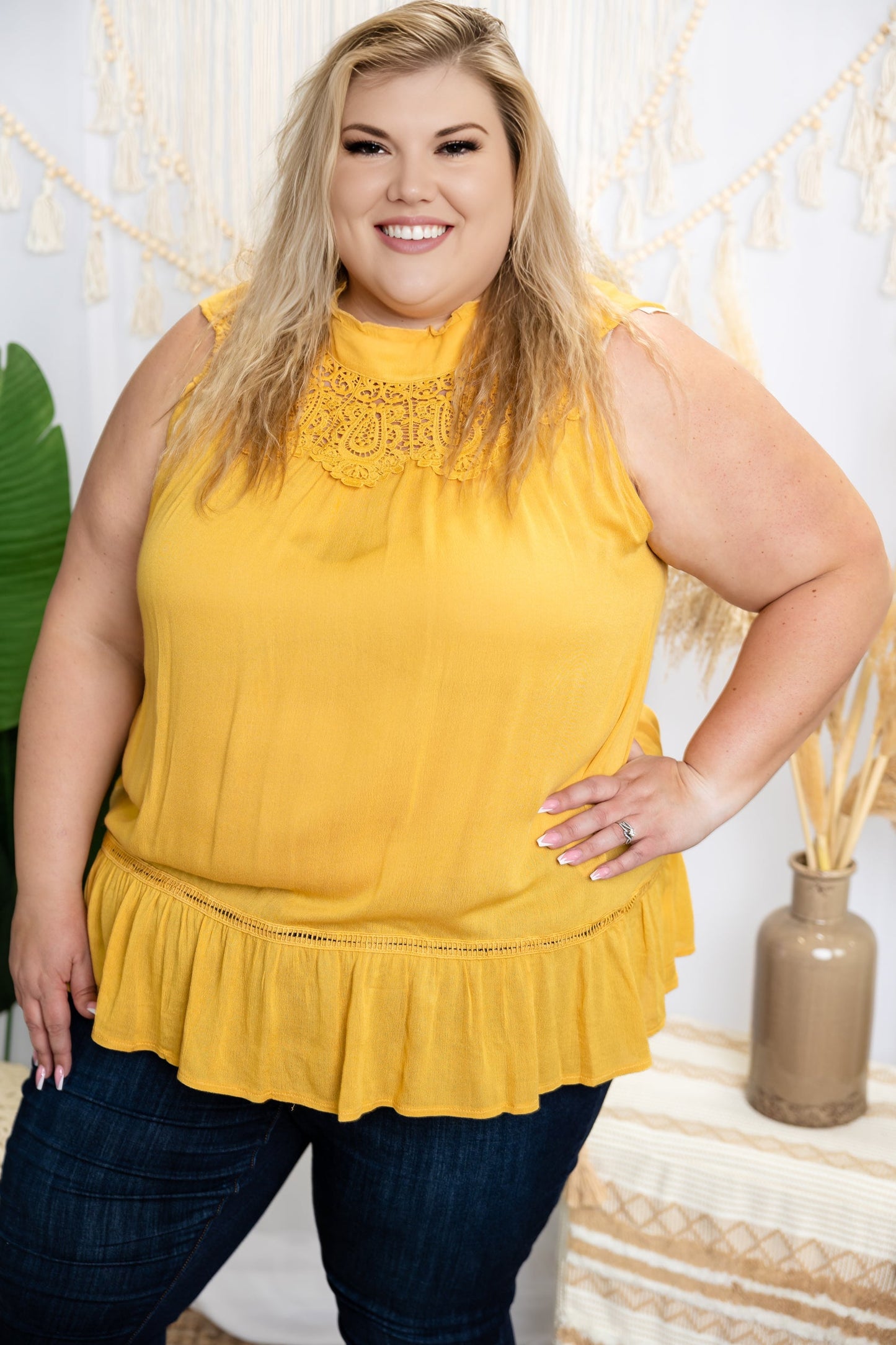 And The Why Summer in the City Sleeveless Top