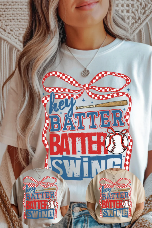 Hey Batter Batter Graphic Tee