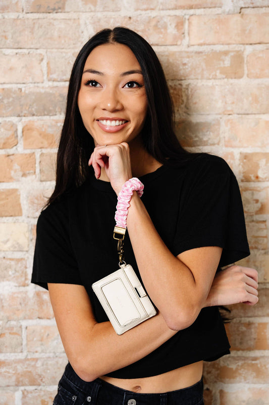 Andi Pink Gingham Keychain