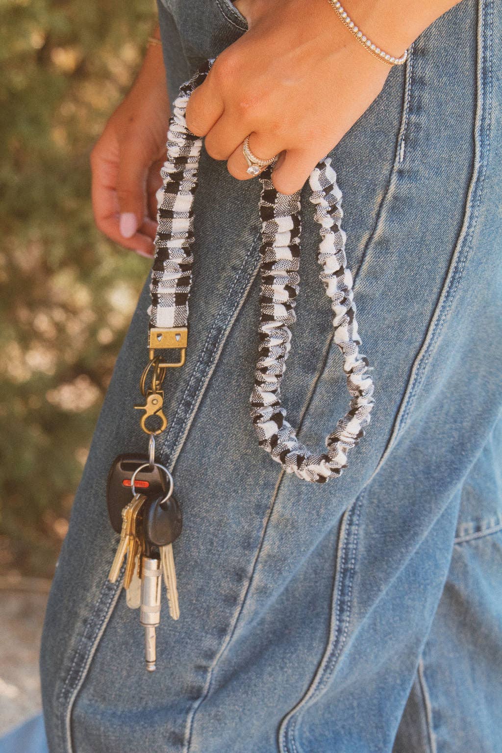 Andi Buffalo Check Lanyard