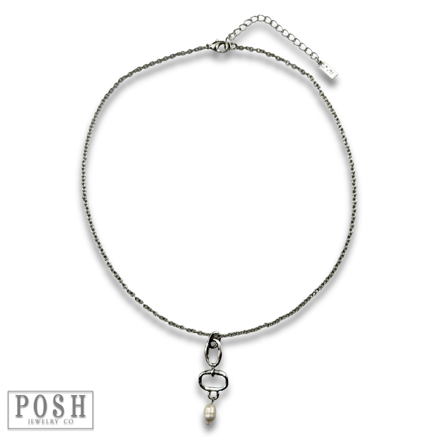 POSH Jewelry Co Chain necklace with pearl drop