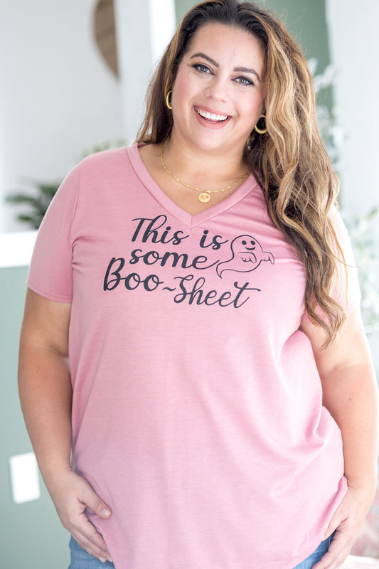 Sew In Love Boo-Sheet Short Sleeve Top