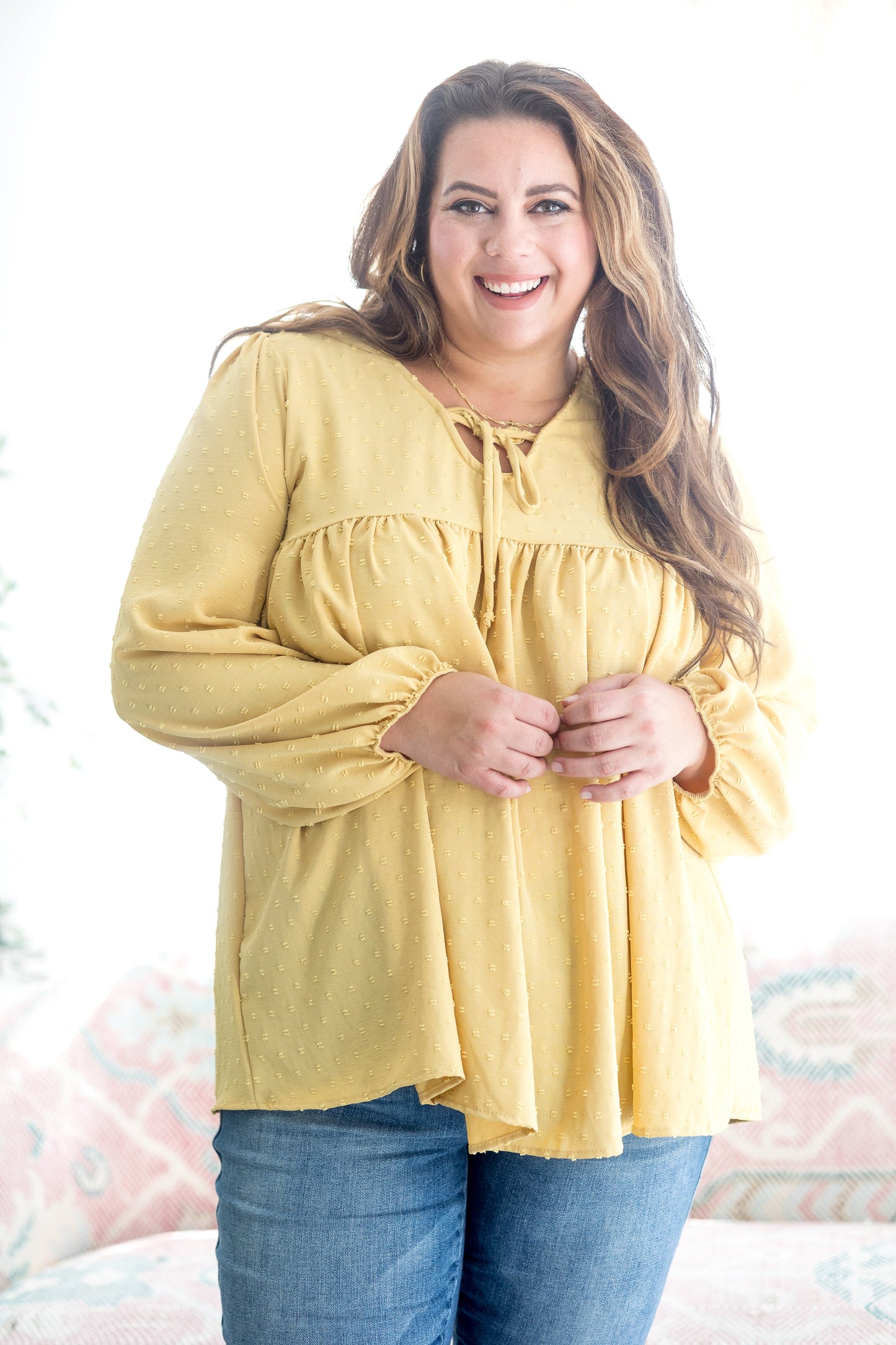 Lovely J Always Shine Babydoll Tunic