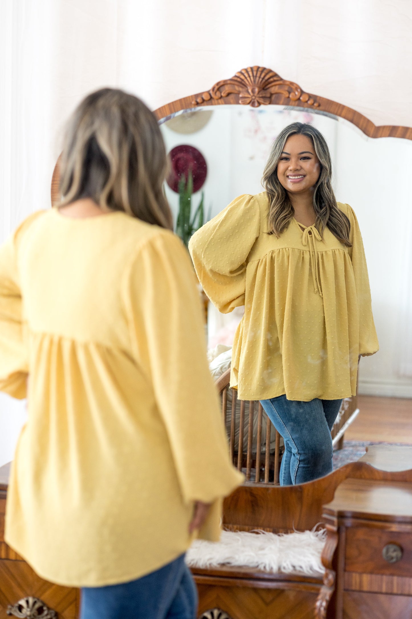 Lovely J Always Shine Babydoll Tunic