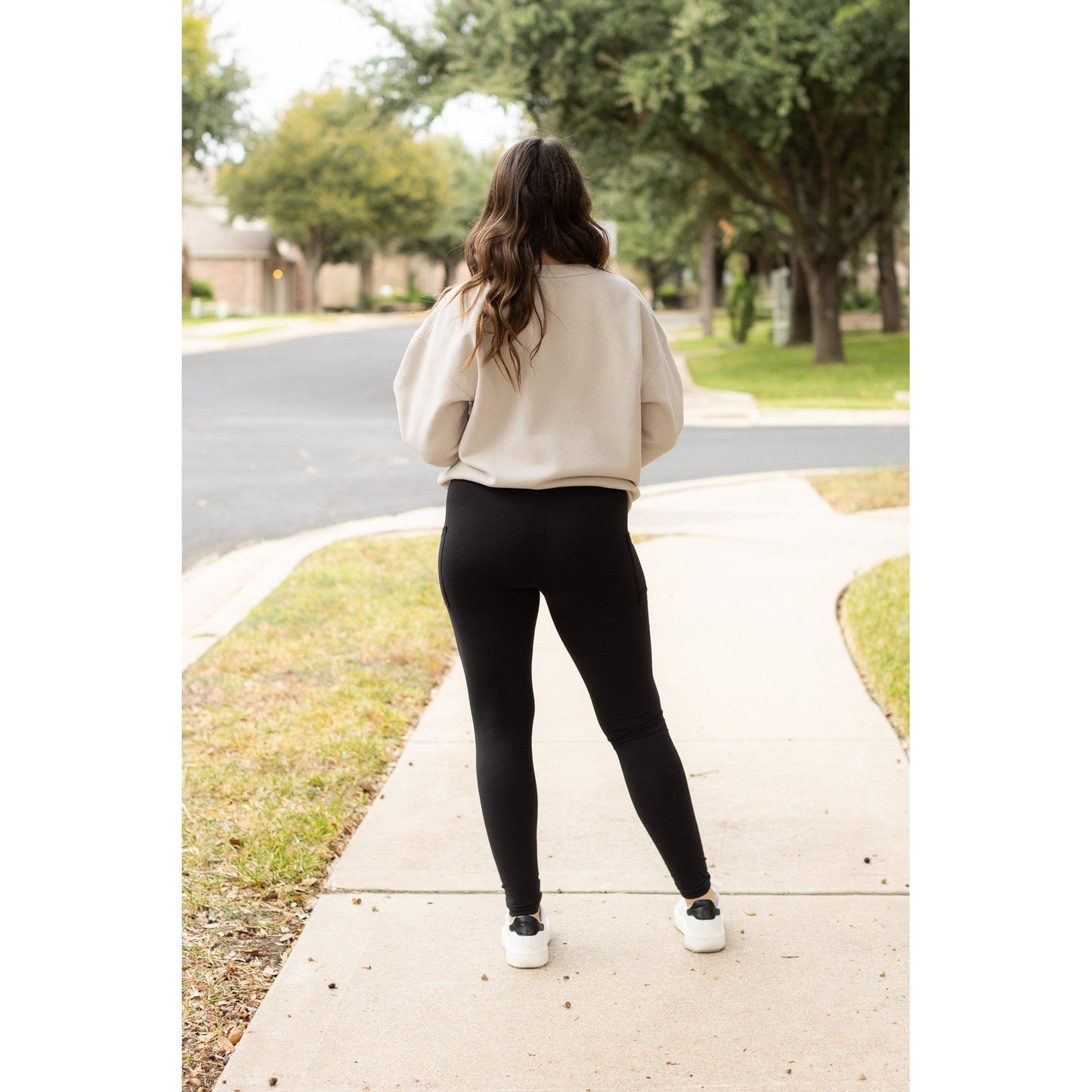 BLACK FULL-LENGTH Leggings with POCKET  - Luxe Leggings by Julia Rose®