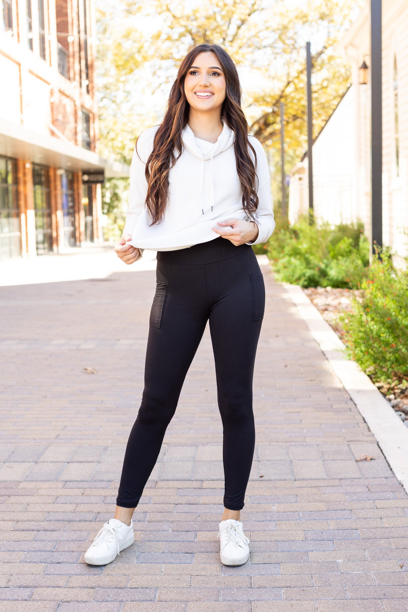 BLACK FULL-LENGTH Leggings with POCKET  - Luxe Leggings by Julia Rose®