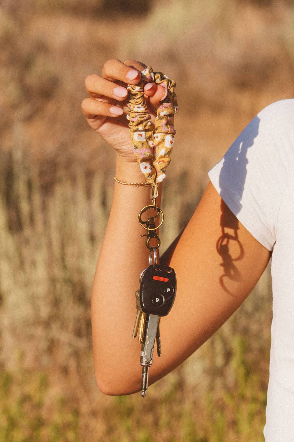 Andi Autumnal Mustard Keychain