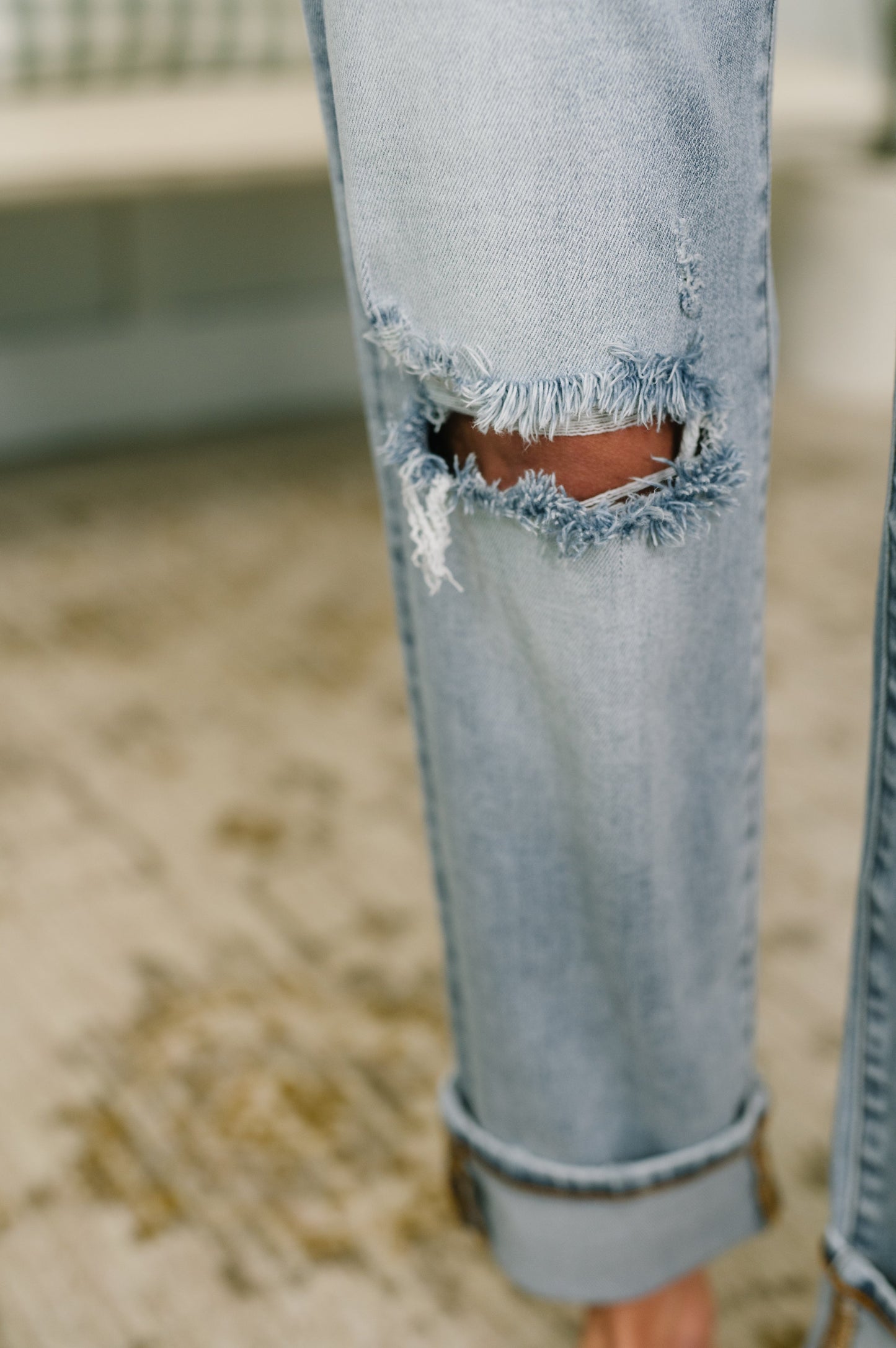 Alex Mid Rise Boyfriend Jean with Bandana Loop by Judy Blue