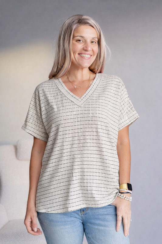 Heimish Ash & Light Knit Top