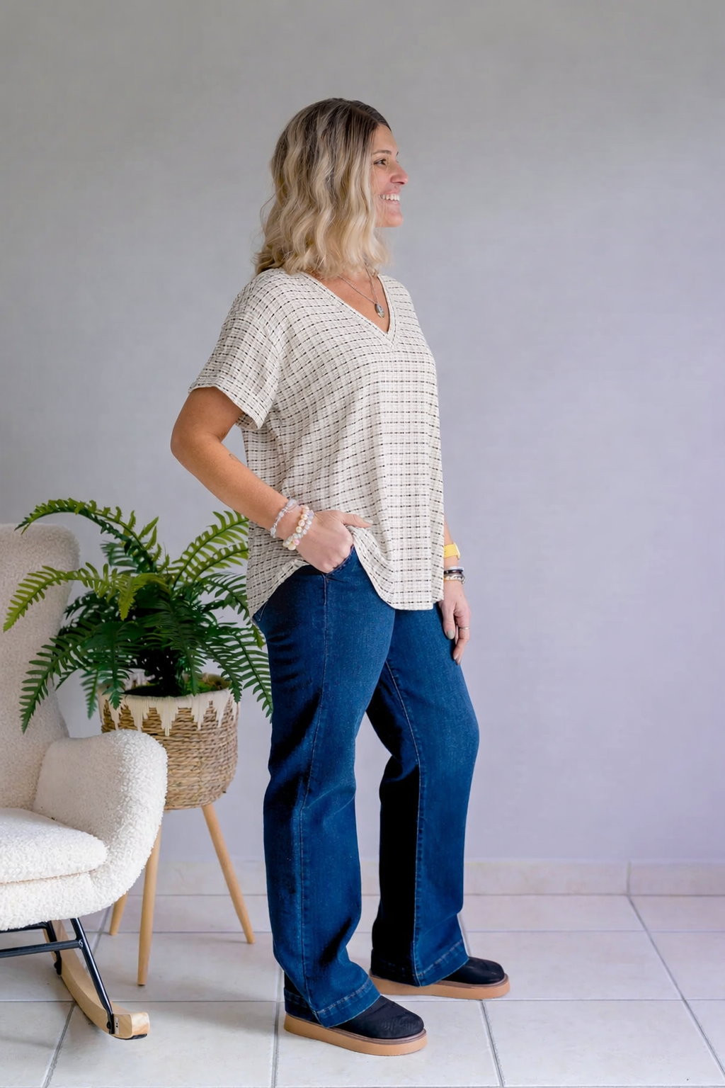 Heimish Ash & Light Knit Top