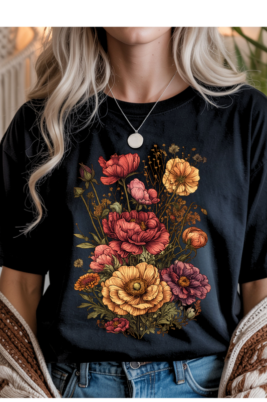 Vintage Floral Graphic Tee