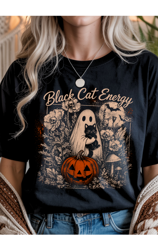 Black Cat Energy Graphic Tee