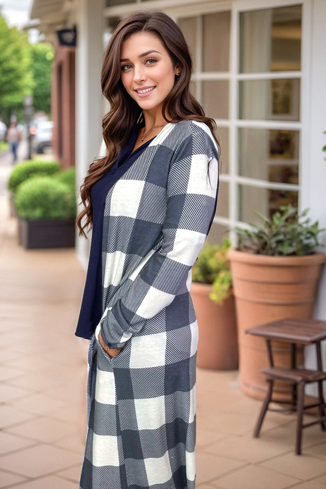 Heimish Blizzard Plaid - Duster