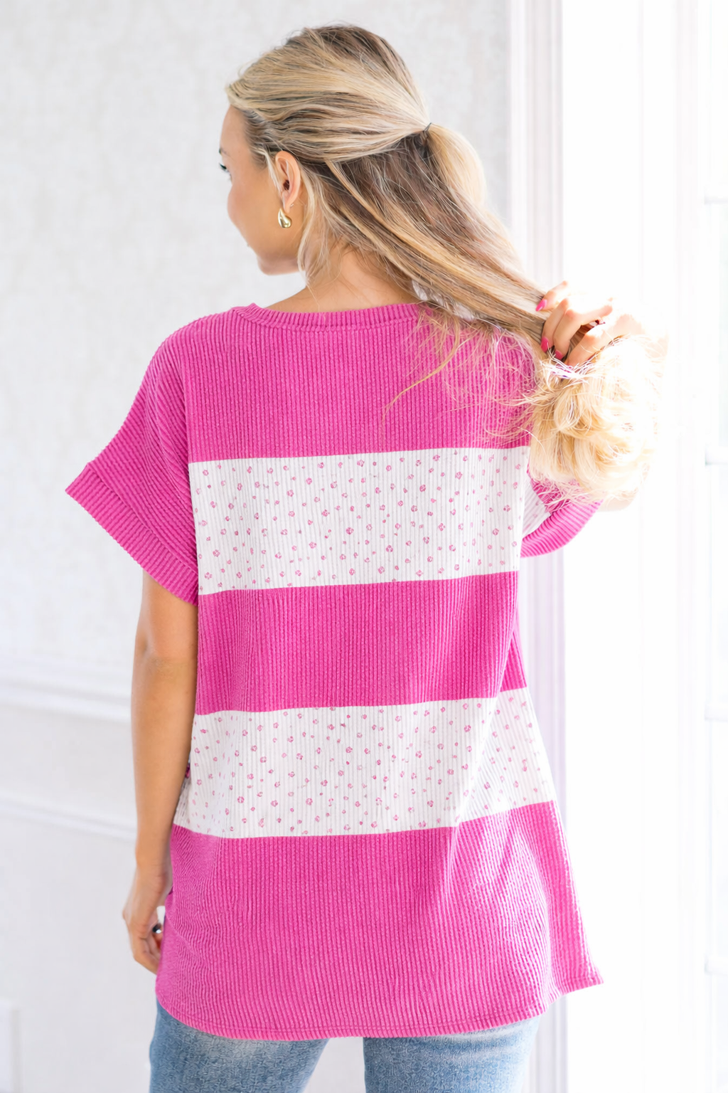 7th Ray Bloom Drift Side Slit Top