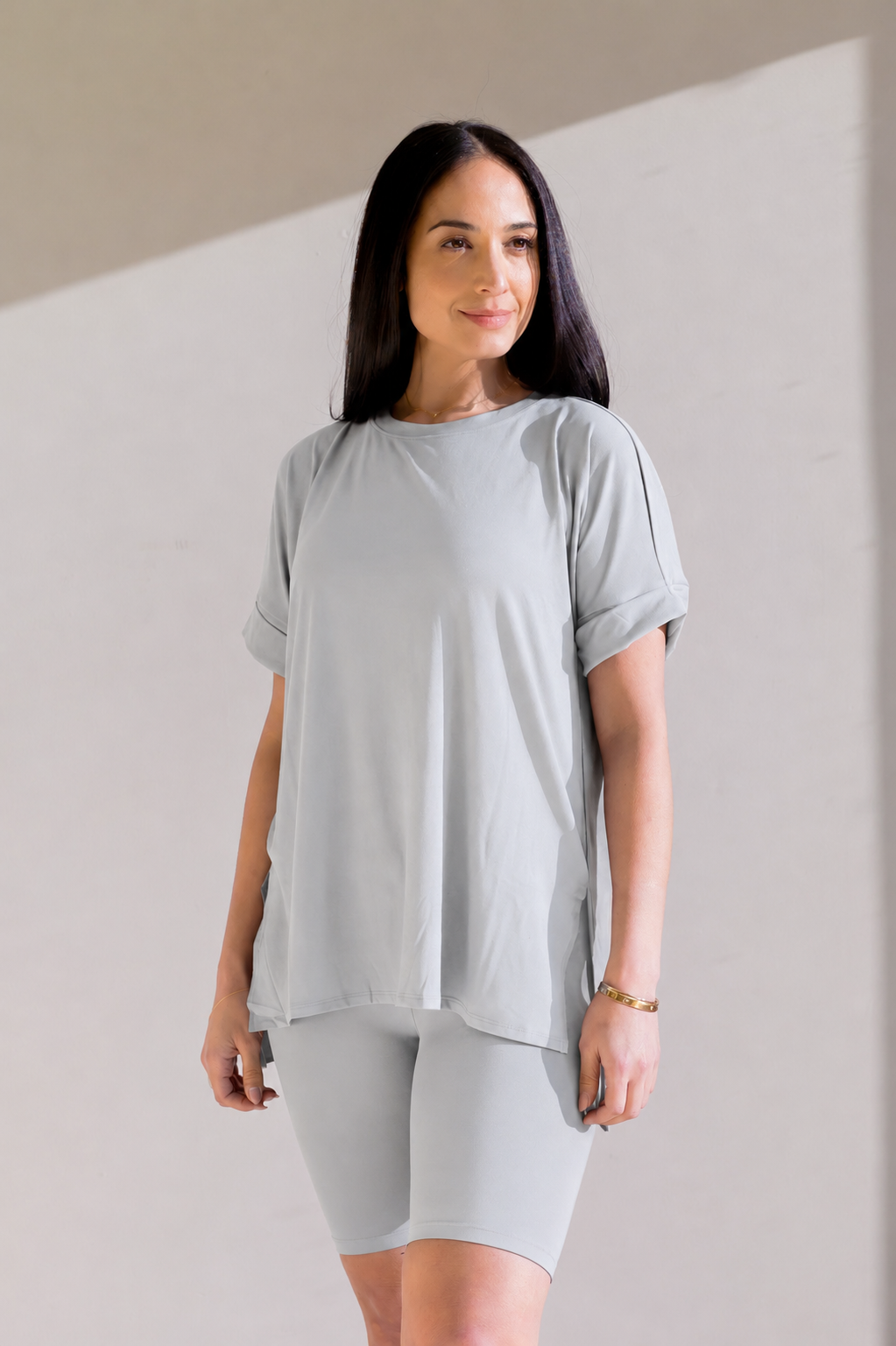 Zenana Cloud Nine Biker Set