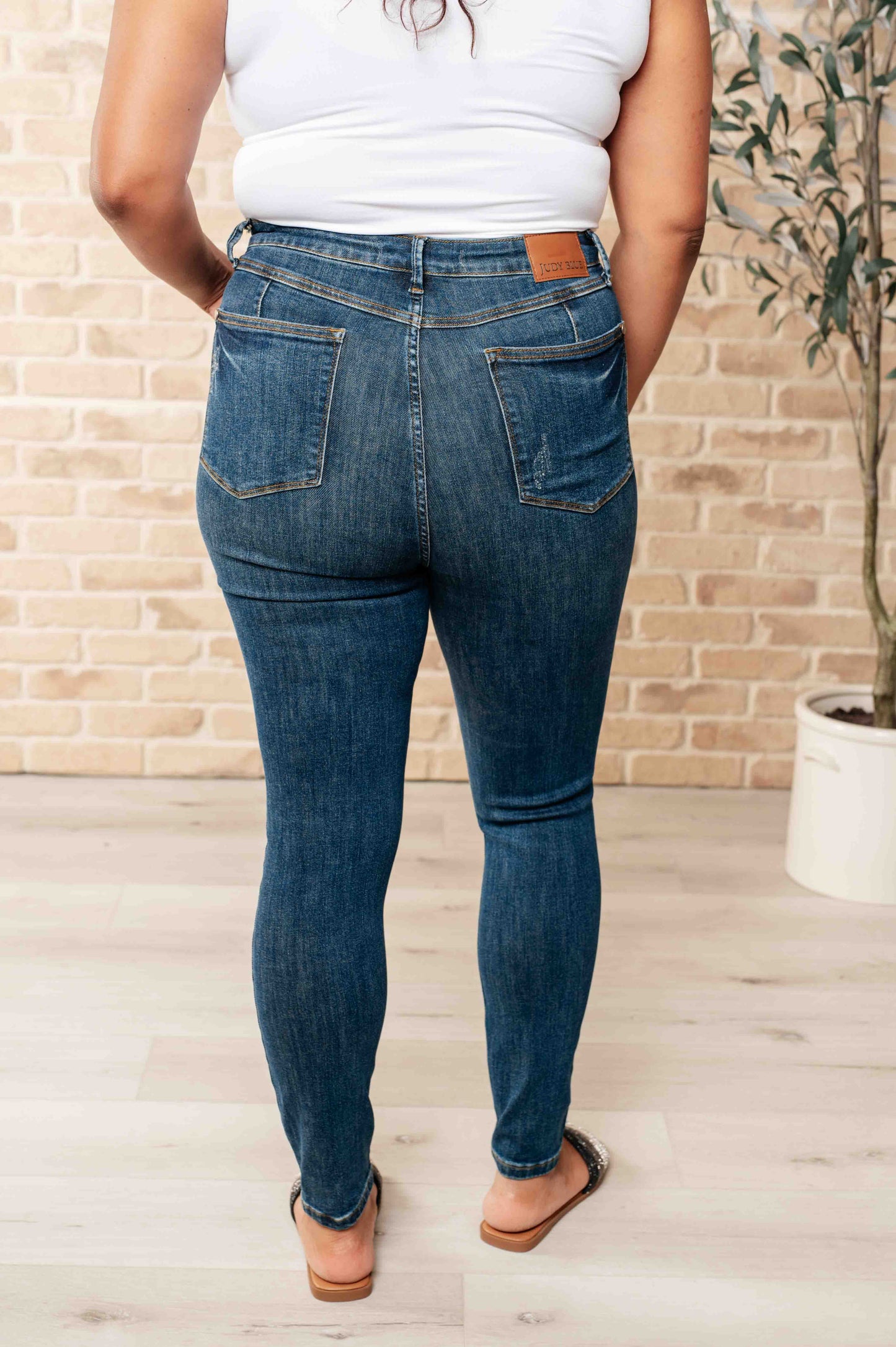 Judy Blue Cora High Rise Control Top Skinny Jeans