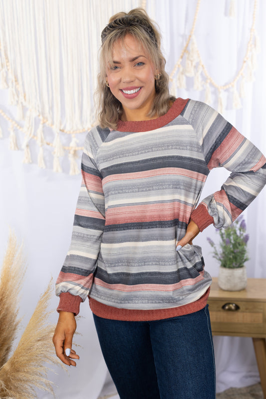 Heimish Cozy in Stripes Pullover